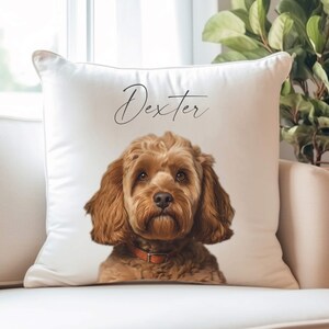 Personalized Pet Pillow Cover With Insert Paw Print Design 