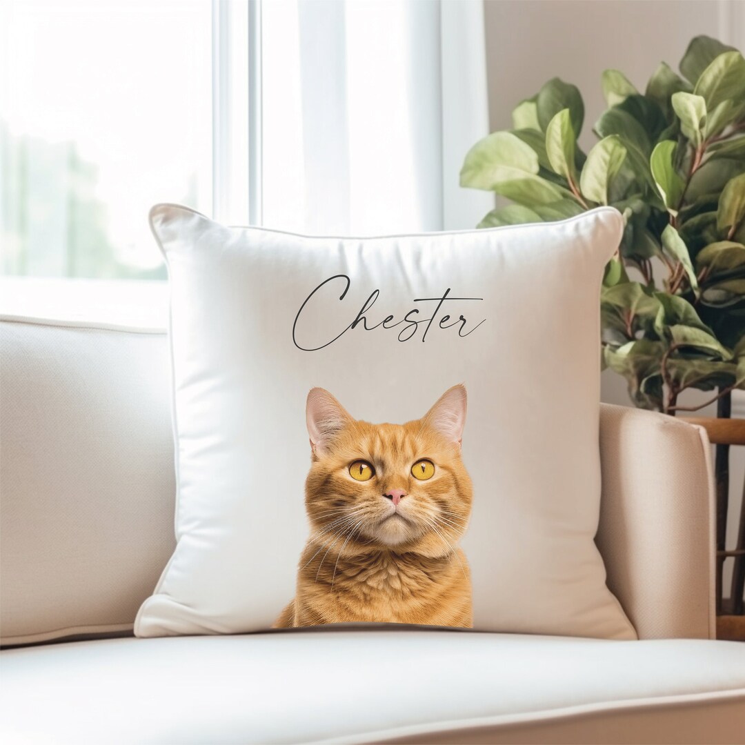 Custom Pet Pillow Personalised Pet Cushion Dog Gift Etsy UK