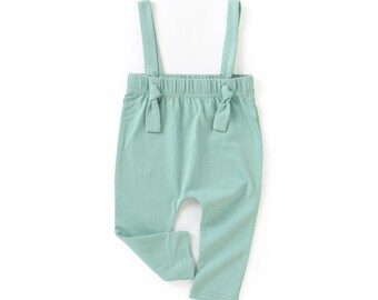 JBØRN Organic Cotton Baby Suspender Leggings