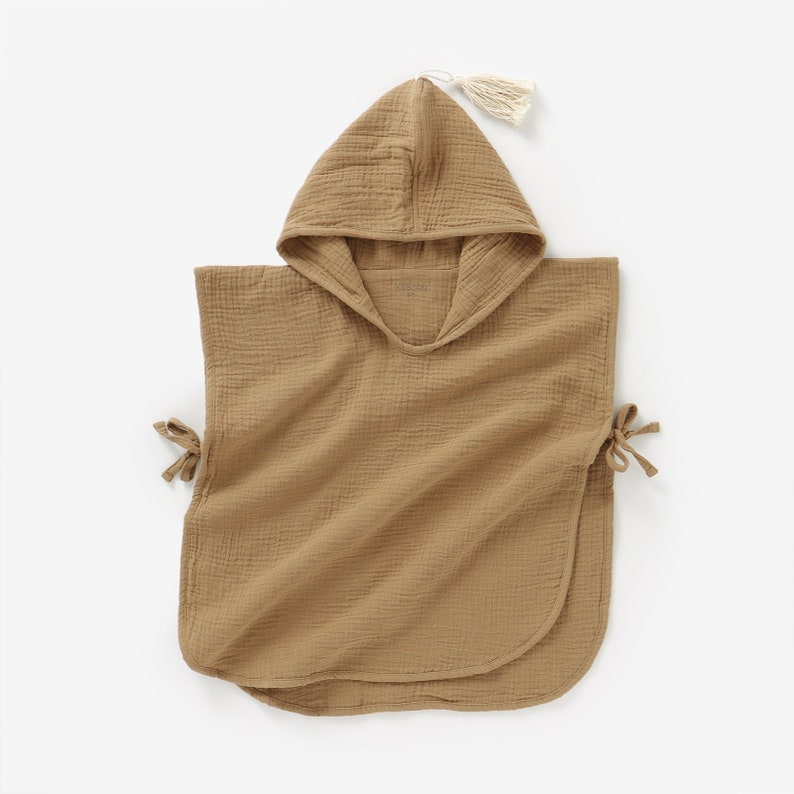 JBørn - Organic Cotton Muslin Hooded Poncho Towel