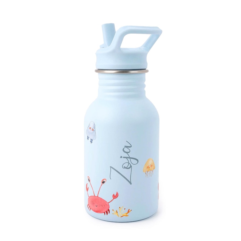 Schule Kindergarten Trinkflasche, personalisiert, ideales Geschenk für Kinder