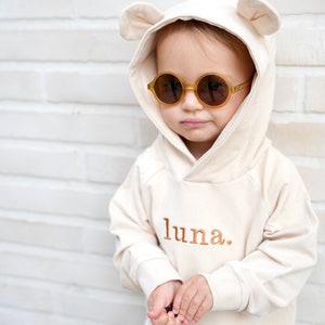 JBØRN Organic Cotton Baby Teddy Ears Hoodie & Joggers Set Personalisable zdjęcie 1