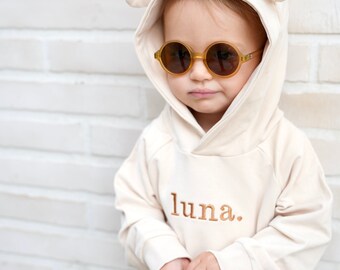 JBØRN Organic Cotton Baby Teddy Ears Hoodie & Joggers Set | Personalisable