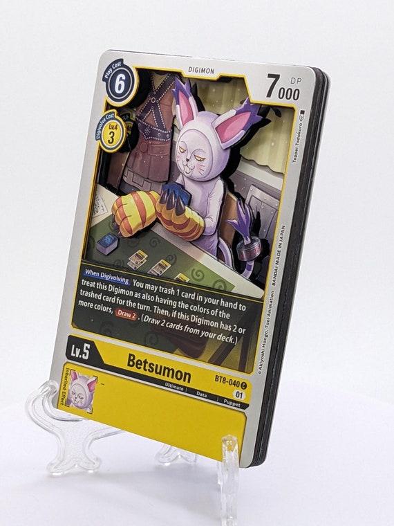 BETSUMON Digimon 3D Shadowbox Art Card | Handmade, One of a Kind Trading Card Alter | GB Card Hole - Etsy BETSUMON Digimon 3D Shadowbox Art Card | Handmade, One of a Kind Trading Card Alter | GB Card Hole - Etsy
