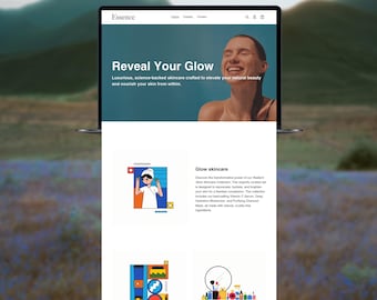 Essence Shopify Theme: Skincare & Beauty Brand, E-commerce 2.0 Template, Elegant  Modern Design, Animated Website, Minimal, Customisable