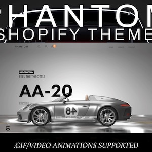 Luxury Shopify Theme, Ecommerce Branding, Shopify 2.0 Theme Website, Elegant Website Template, Minimal, Animated Website, Automotive cars