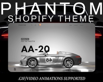 Luxury Shopify Theme, Ecommerce Branding, Shopify 2.0 Theme Website, Elegant Website Template, Minimal, Animated Website, Automotive cars