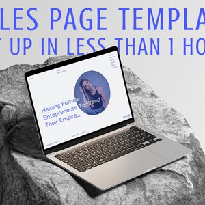 Plantilla de página de ventas de Canva, página de ventas del curso de coaching, plantilla web de página de ventas, página de ventas editable, plantilla de sitio web de Canva