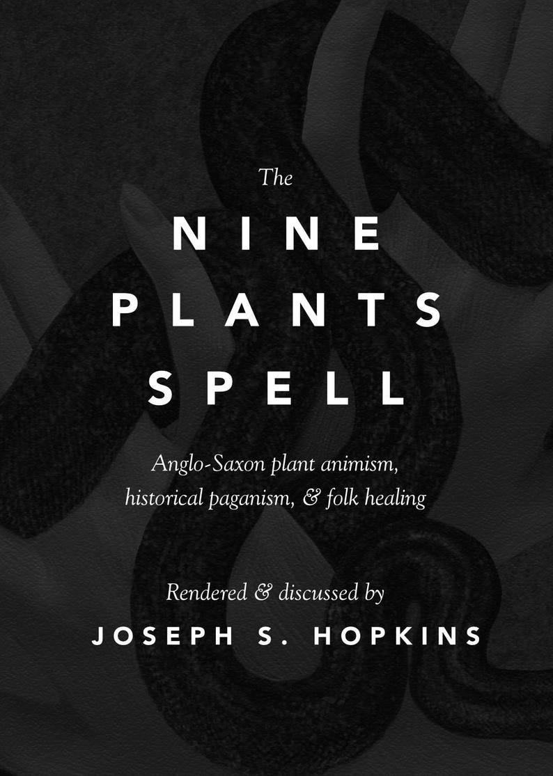 The Nine Plants Spell: Anglo-saxon Plant Animism, Historical Paganism ...