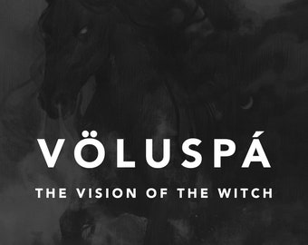 Völuspá: The Vision of the Witch von Mathias Nordvig. 2.Auflage. Kranz Baudey, Rune Hjarnø Rasmussen. Nordischer Animismus, Altnordisch, Wikinger, Odin