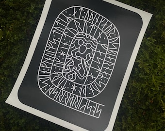 Skern Runenstein Sticker