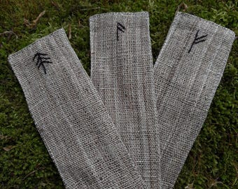 Hand-Embroidered Nettle Bookmark