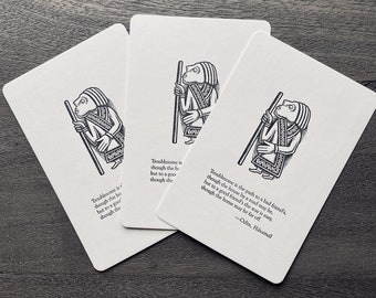 Postcard 3 Pack: Odin's Advice - Friendly Visitor (Letterpress, USA-made)