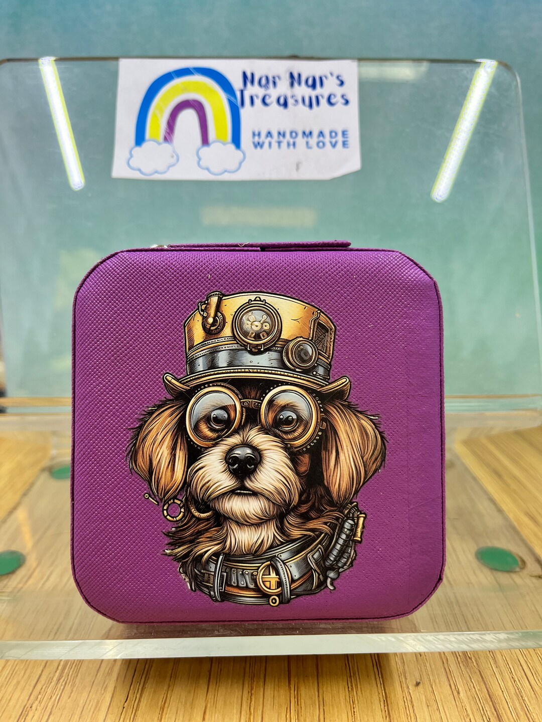 SUBLIMATED JEWELLERY BOX 9.5cm Square. Faux Leather. Steam Etsy