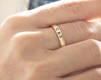 Anillo de coordenadas personalizado, anillo de números romanos, anillo personalizado, anillo grabado, anillo personalizado, anillo apilable, anillo de apilamiento, regalo de Navidad para ella