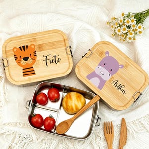 Personalized Lunch Box for kids, Back to School Gift, Custom Children Lunch Box, baby name lunch box, Snack Box, Stainless Steel Lunch Box