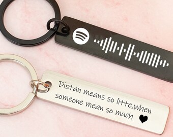 Personalized Spotify Keychain,Custom Music Scannable Keychian,Keychian,Birthday Gifts,Anniversary Gifts,Gifts for Her,Gifts for Boyfriend