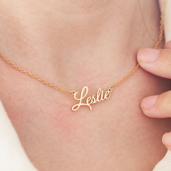 Name Necklace,Personalized Name Necklace,Dainty Name Necklace,Necklace For Women,Gift For Mom,Bridesmaid Gift,Birthday Gift,Anniversary Gift