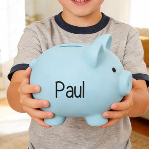 Spaarpot op maat met naam, gepersonaliseerde spaarpot voor babyjongens en -meisjes, verjaardagscadeau voor kinderen, decoratie voor de kinderkamer, cadeau voor meisjes, cadeau voor jongens