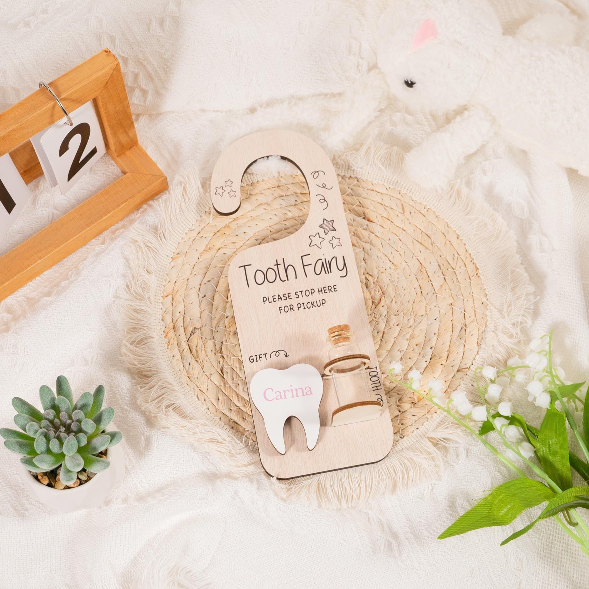 Personalized Tooth Fairy Door Hanger, Tooth Fairy Pick up and Drop Off ...