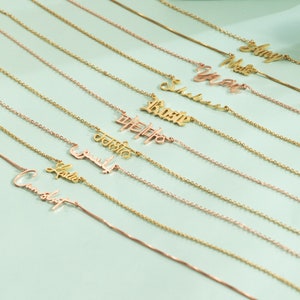 Custom Hindi Name Necklace,Indian Jewelry,Custom Punjabi Name Necklace,Personalized Name Necklace,Christmas Gift For Mom,Grandma,Anniversary image 5
