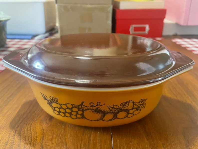 Pyrex Dish Bowl, Orchard Patern image 10