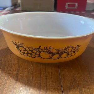 Pyrex Dish Bowl, Orchard Patern image 3