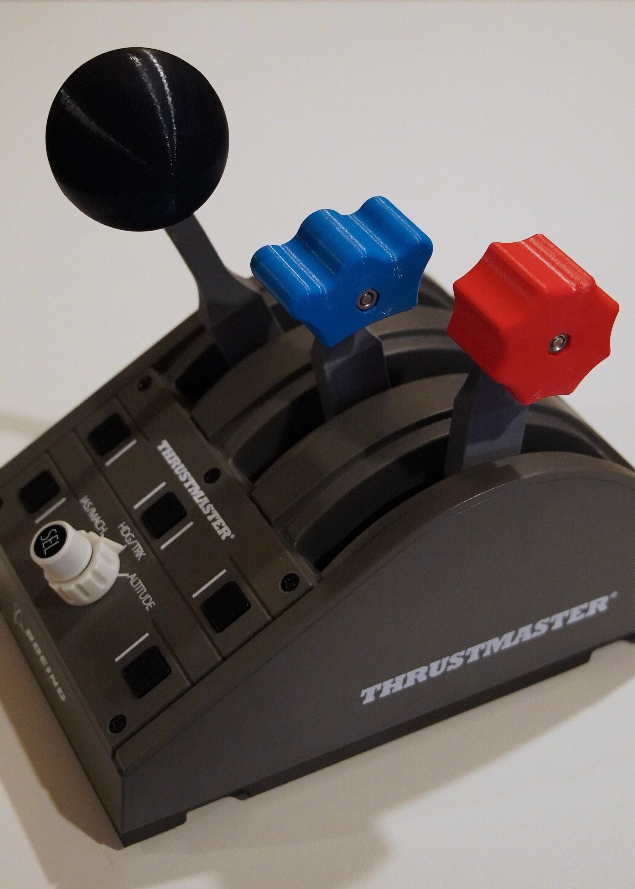 General Aviation Throttle, Prop, and Mixture Levers for Thrustmaster