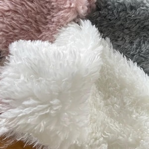 Multi-Color Curly Lamb Faux Fur,Plush Toscana Sheep Wool, for Fursuits, Costumes, Plush Toys & Rugs Faux Fur Fabric(12x20&quot;, by Yard)