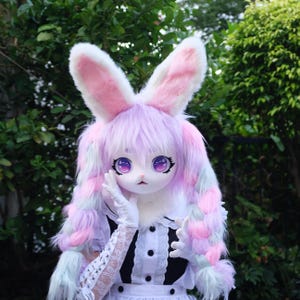 RABBIT  Fursuit Head/Furry Mask/Kigurumi mask/Therian Mask/Fursiut Head/Furry Head/Fursuit Premade/Christmas Gift/Halloween Costume