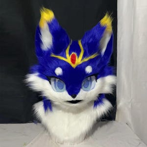 着ぐるみマスク コスプレ 動物 着ぐるみ マスク 美少女マスク 着ぐるみ 着ぐるみヘッド 猫 大垂れ耳 ライトブルー 全頭ヘッド ケモノ マスク コスプレ道具 コスプレ道具 仮装小道具 ハロウィン 学園祭