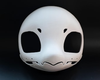Moveable 3D Print Fursuit Head Base: Dino Dragon Dog Cat Mask