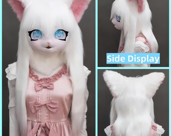 Kigurumi Basis Beast Kopf Schäl Maske Cosplay Furs Produktbild-Vorschau 2