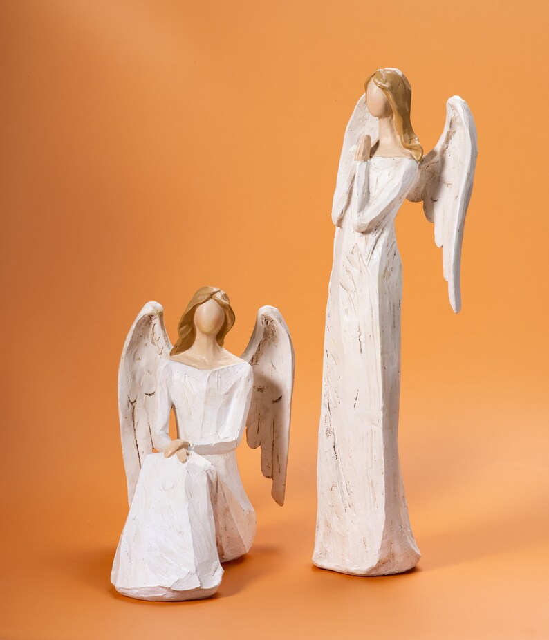 10'' Angel Figures for Christmas Gift,angel Statues to Show Love