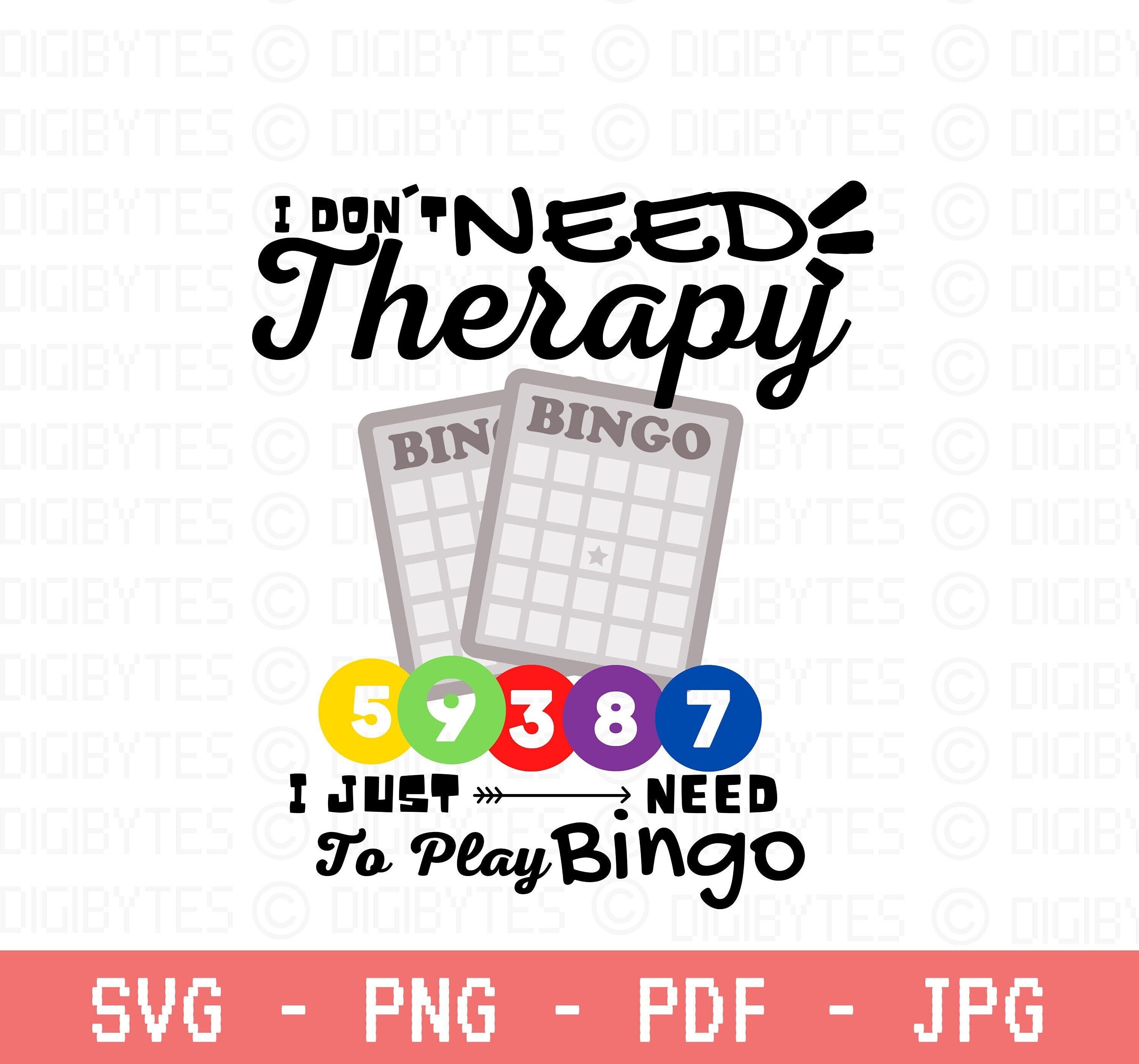 Bingo Svg Bingo Png Bingo for Cricut Shirt Commercial Use Bingo Player ...