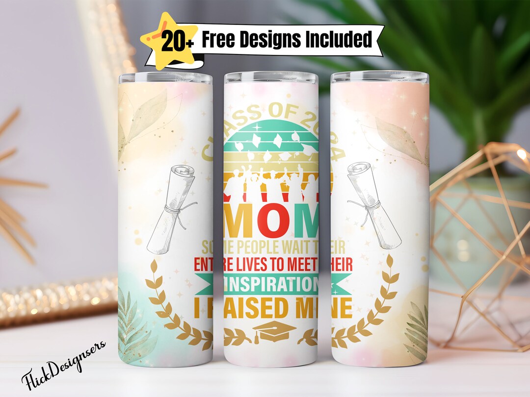 Graduation Sublimation Tumbler Png, Senior Class Tumbler Wrap, Retro ...