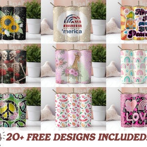 20oz Skinny Tumbler,Sublimation Tumbler,20oz Skinny Wrap,
Affirmation Tumbler,
