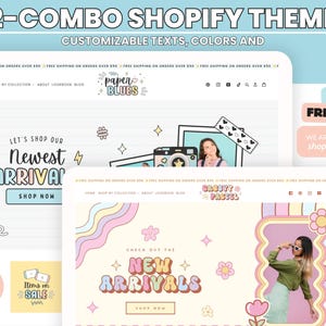 Kombinieren Sie doch Weiß mit Canva Banners, Pink Shopy Boutique Theme, Neutrale Website, Shopgewerbner Banner Template & Planner
