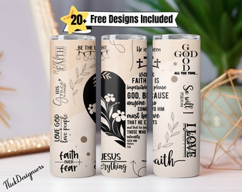 Vaso de afirmación cristiana bíblica Png, Vaso de afirmación estética boho png,Envoltura de vaso de mariposa religiosa,Afirmación positiva badass