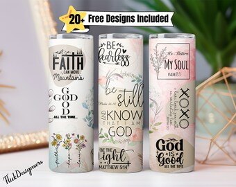 Vaso de afirmación cristiana bíblica Png, Vaso de afirmación estética boho png,Envoltura de vaso de mariposa religiosa,Afirmación positiva badass