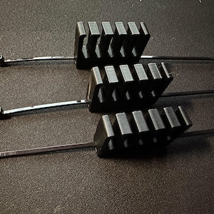 Organizador de cables, paquete de 3 con bridas para cables de 300 mm