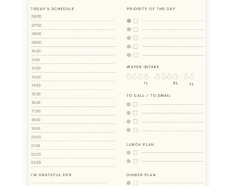 ADHD Daily Planner | Printable and Editable | Stay Organized and Productive