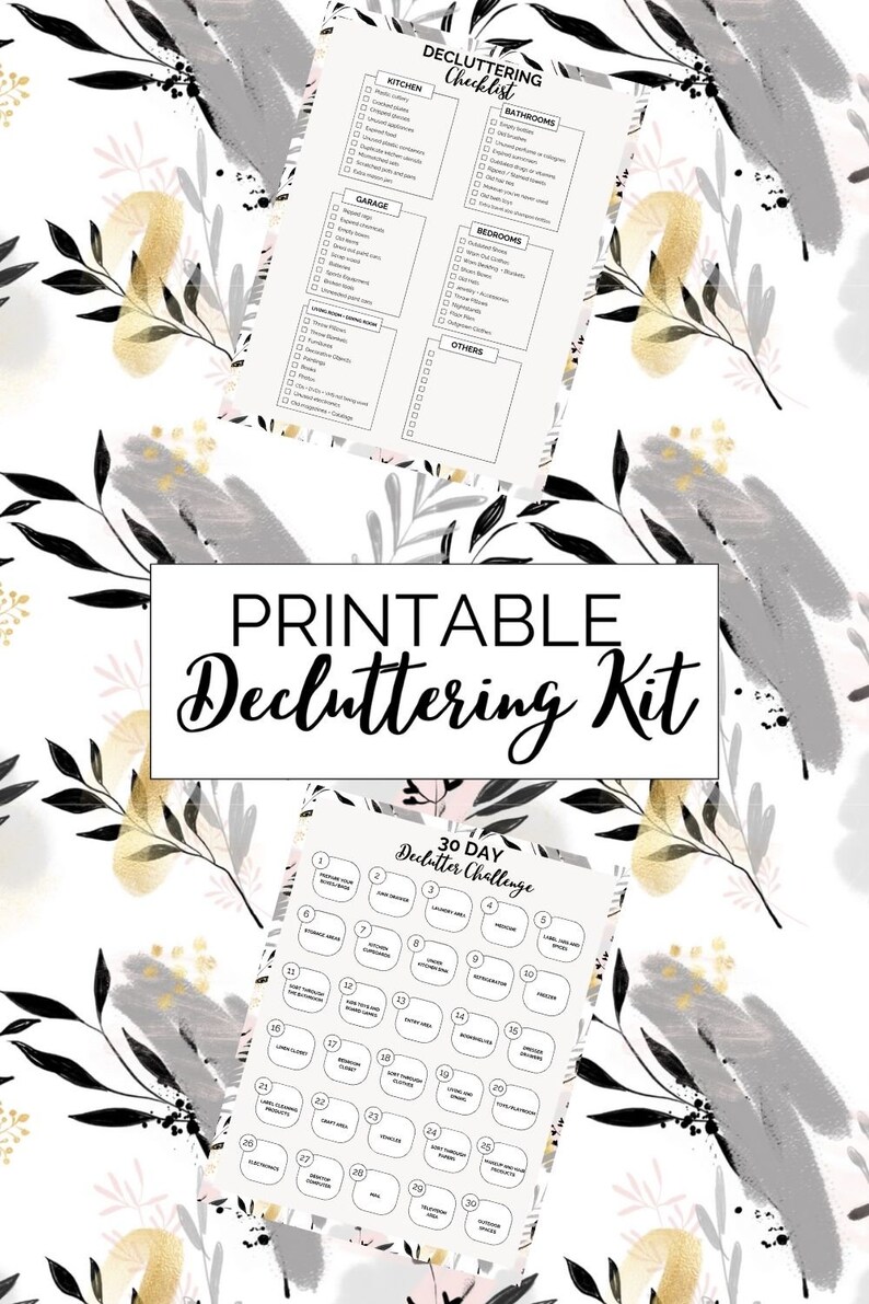 Printable Decluttering Kit Instant Download Instant Download ...