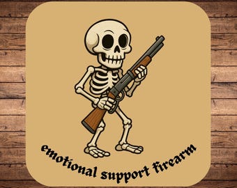 Emotional Support Firearm Sticker-Weatherproof