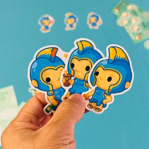 CUTE SPARTAN Vinyl Stickers Based on San Jose State University Boba Soju Spartans Gym Accessory, Waterproof for Water Bottles, Laptops image 1