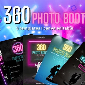 360 photobooth flyer,360 Photo Booth Rental Flyer -Editable 360 Photo Booth rental flyers ,Downloadable 360 flyers