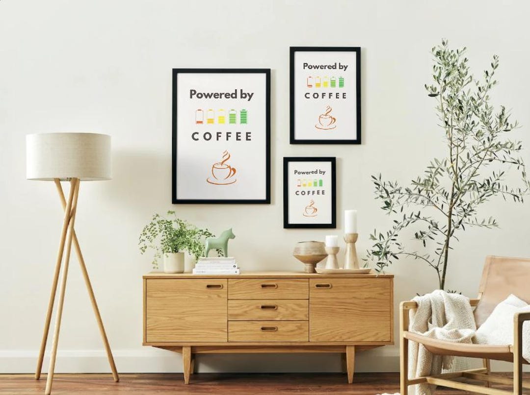 kitchen print, coffee & cake | kitchen prints, wall... Funny Coffee Print, Minimalist Scandinavian Kitchen Art (digital ...