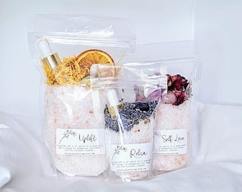 Relaxing Bath Salt Crystal Bath Salt Bath Salt Bath Salt Birthday Gift Natural Soak Salt Tube Favors Bath Salt Gift Set Bath salts