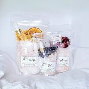 Entspannendes Badesalz Kristall Badesalz Badesalz Badesalz Geburtstagsgeschenk Natürlich einweichen Salz Tube Bevorzugungen Badesalz Geschenk Set Badesalze