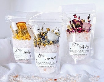 Spa Gift Set Relaxing Bath Salt Crystal Bath Salt Bath Salt Bath Salt Birthday Gift Natural Soak Salt Tube Favors Bath Salt Gift Set